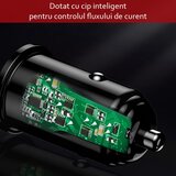 Yesido Avto polnilec (Y38) - USB, QC3.0, FCP, AFC, 20W, 4A - črn | Shoptok.si