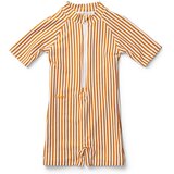 Liewood dječji kombinezon za kupanje s rukavima max seersucker mustard white Cijene