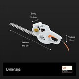 Vonhaus Električne škarje za grmičevje 410 mm | Shoptok.si