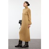 Trendyol Camel Midi Knitwear Soft Texture Sweater Dress | Shoptok.si