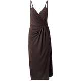 NU-IN Poletna obleka temno rjava | Shoptok.si