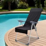 ručnici za stolice 2 pcs Crna 130 x 60 cm