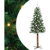 vidaXL Ožja jelka med 300 LED Zelena 180 cm PVC in trden bor | Shoptok.si
