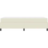  Krevetna konstrukcija s madracem Krema 80 x 200 cm tkanina | shoptok.hr