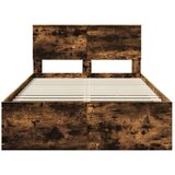  Okvir za krevet s uzglavljem Dimljeni hrast 120 x 190 cm - Dimljeni hrast 120 x 190 cm | shoptok.hr