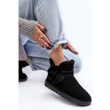 Boto Women's suede snow boots with cutouts black Eraclio | Shoptok.si