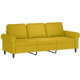  3-dijelni set sofa s jastucima žuti baršunasti | shoptok.hr