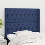  Uzglavlje s ušima plavo 103x16x118/128 cm od tkanine | shoptok.hr