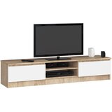 AKORD Tv Omarica, Hrast Sonoma/Bela, (5000331834) Cene