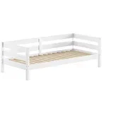 Bela otroška postelja iz masivnega bora z letvenim dnom 90x200 cm Margrit –