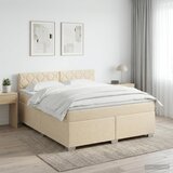  Boxspring krevet s madracem Krem 180 x 200 cm Tkanina | shoptok.hr