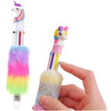  School Office Pen With Fur Unicorn Multicolor | shoptok.hr