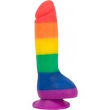 Addiction - Justin Rainbow Silicone Dildo - 20 cm Cene