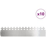  Rubnjaci za travnjak 10 kom. 103 x 0,05 x 22 cm Srebrna | shoptok.hr