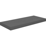  Plutajuće zidne police 2 kom sjajne sive 60x23 5x3 8 cm MDF | shoptok.hr