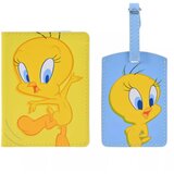 Widdop & Co. Looney Tunes - Set futrola za pasoš i tag za kofer - Looney Tunes, Tweety Pie, Warner Bros Cene