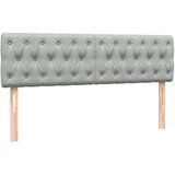  s oprugama i madracem svjetlosivi 160x210 cm baršunasti | shoptok.hr