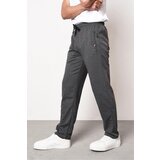 Dewberry 15740 Zipper Pocket Embroidery Detailed Sweatpants-ANTHRACITE | shoptok.hr
