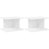  Noćni ormarić 2 pcs Bijelo 40 x 30 x 25 cm Konstruirano drvo | shoptok.hr