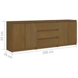 vidaXL Stranska omarica medeno rjava 180x36x65 cm trdna borovina | Shoptok.si
