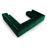 Milo Casa Zelena baršunasti kutna garnitura (s desnim kutom/u obliku slova "U") Paolo – | shoptok.hr