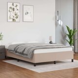 vidaXL Posteljni okvir kapučino 140x190 cm umetno usnje | Shoptok.si