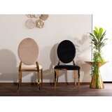  Stolica KING - baršun + čelik - crna | shoptok.hr