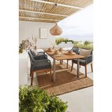 XXXL Vrtni Stol Finn, Rjava, Siva, Masivno | Shoptok.si