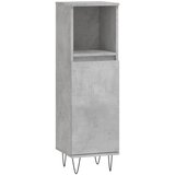 Maison Chic Kopalniška omarica - Kopalniški kabinet betonsko siva 30x30x100 cm inženirski les, (21795036) | Shoptok.si