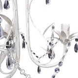  Kristalna Viseća Stropna Svjetiljka Elegantna Bijela | shoptok.hr