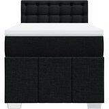 Box spring krevet s madracem crni 80 x 200 cm od tkanine | shoptok.hr
