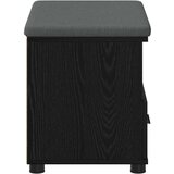  Klupa za hodnik s jastukom Crni hrast 60 x 38 x 46 cm | shoptok.hr