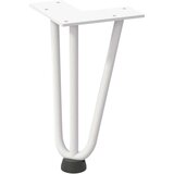 vidaXL Ukosnice noge za stol 4 kom bijele 20 cm čvrstog čelik | shoptok.hr