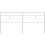  Kovinsko vzglavje belo 193 cm, (20954208) | Shoptok.si