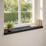  Prozorske klupice 2 kom. Crna 70 x 30 x 2 cm Čvrsto drvo bukve Cijene