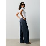 Sinsay Prugaste wide leg hlače s viskozom | shoptok.hr