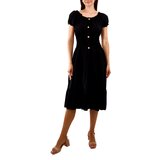 Gemre Black midi dress with short sleeves Marisla | shoptok.hr