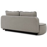 Ropez Crna/siva baršunasti sklopiva/s prostorom za odlaganje sofa 210 cm Saga – | shoptok.hr