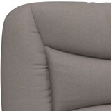  Okvir kreveta s LED svjetlima smeđesivi 140 x 190 cm od tkanine | shoptok.hr