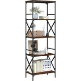  Regal za knjige 5 razina smeđa boja hrasta 59x35x171 cm drveni | shoptok.hr