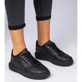 Gemre Black sports eco-leather sneakers Lavilia | Shoptok.si