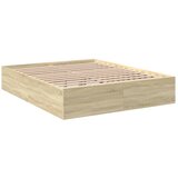  The Living Store Posteljni okvir sonoma hrast 160x200 cm inženirski les - Posteljni Okvir, (21498250) | Shoptok.si