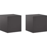  Stalak za biljke 2 pcs Crna 40 x 40 x 40 cm Čelik | shoptok.hr