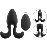 Anos RC Vibrating Butt Plug with Flexible Arms Black Cene