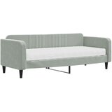  Dnevni krevet s madracem svjetlosivi 90 x 200 cm baršunasti | Eponuda.com