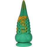 OgazR Octopuss - hobotnica hobotnica dildo z objemko - 21 cm (zeleno-rumena) | Shoptok.si