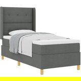 vidaXL Box Spring postelja z vzmetnico temno siva 80x200 cm tkanina Cene