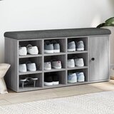  Klupa za cipele siva boja hrasta 102x32x50 cm konstruirano drvo | shoptok.hr