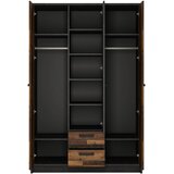 Modern Living Garderobna Omara Nubi, Barva Hrasta, Temno Siva | Shoptok.si