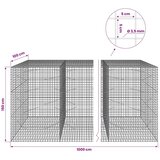  Gabion s žicom debljine 3 5 mm i mrežom 5x5 cm 1000x100x150 cm - 100 cm 150 cm 1000 cm | shoptok.hr
